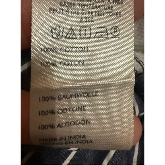 Anthropologie Long Boxer Shorts Blue White Button Fly Sz XL NEW - Picture 13 of 13